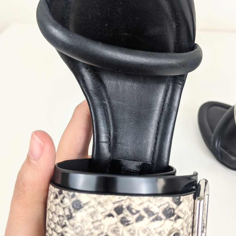 Bcbgmaxazria Nell Embossed Python Sandal - image 8